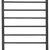 Black 6-Bar Ladder Towel Rail – Modern & Spacious Bathroom Accessory