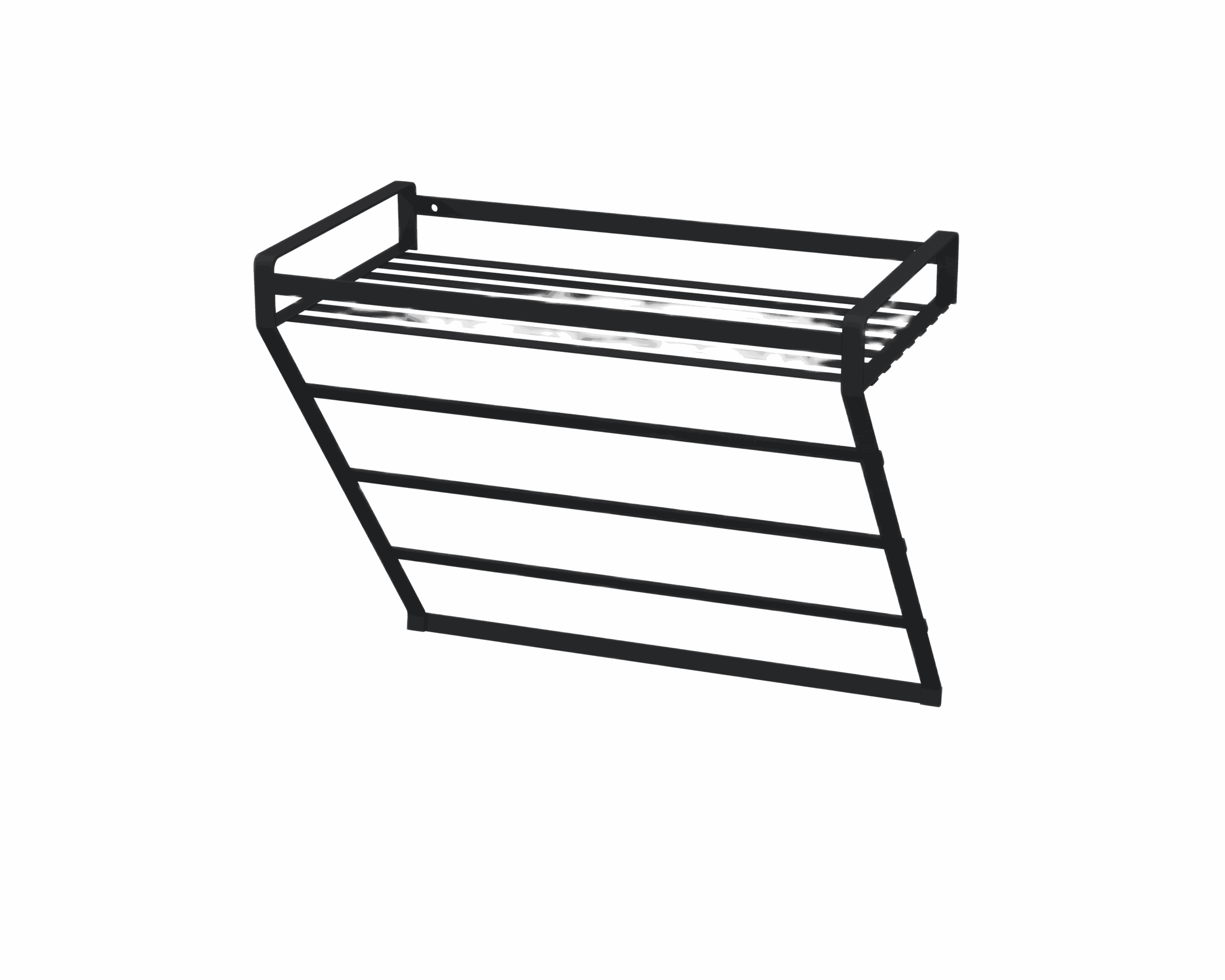 Black Towel Rack