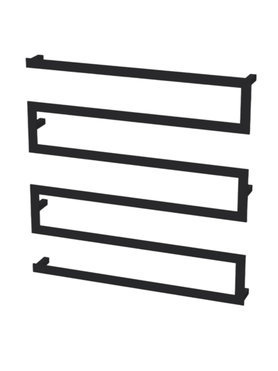 Black 6 Bar Towel Rail