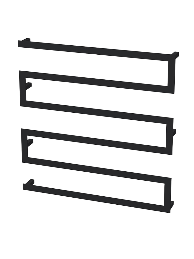 Black 6 Bar Towel Rail