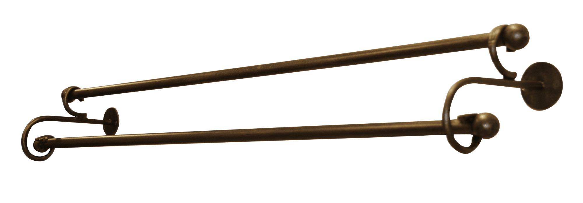 Gold 1000mm Double Towel Rail