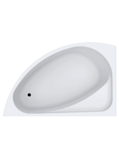 Built In Corner Bath White - Queen Left Hand 1525*950*415MM (CBM06)
