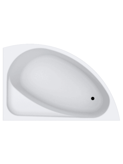 Built In Corner Bath White - Queen Right Hand 1525*950*415MM (CBM07)