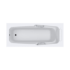 Straight Acrylic Bath 1790mm – With Handles White