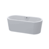 Extra Large Freestanding Bath 1870×875mm – Oval White Bath Acrylic