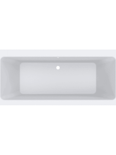 White Acrylic Bath 1800mm – Straight Rectangular Design