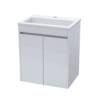 500mm Wall Hung Vanity Unit with Basin – White (Eden)