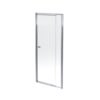 Adjustable Pivot Shower Door 800–1070×1860mm – Silver Frame Clear Glass