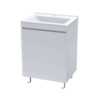 Floor Standing Vanity Unit 600mm – White Finish (Robin)