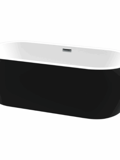 One-Piece Freestanding Bath 1685×790mm – Matt Black