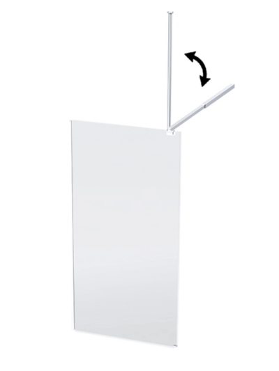 Shower Screen 1500×2000mm – Silver Frame Clear Glass