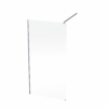 Walk-In Shower Panel 1000×2000mm – Silver Frame Clear Glass