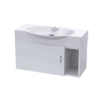 Wall Hung Vanity Unit 680mm – White Finish (Murcia)